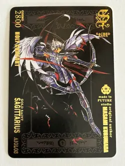 SAGITTARIUS AIOLOS GOLD SAINT Sacred Saga Saint Seiya Anime Collectible Card - Image 1