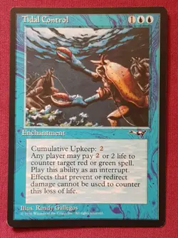 Magic The Gathering ALLIANCES TIDAL CONTROL blue card MTG - Image 1