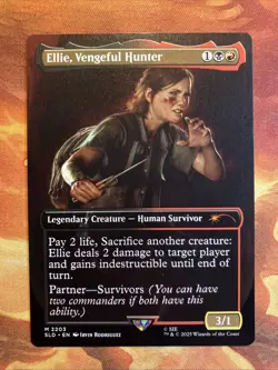 MTG Borderless Ellie, Vengeful Hunter SLD: PlayStation X The Last of Us Part II - Image 1
