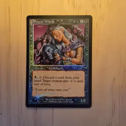 FOIL Plague Witch FOIL | Magic the Gathering - EX - Free Shipping - Image 1