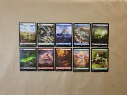 MTG Fallout PIP Non-Foil Basic Land Set of 10 (NM/MINT) One of Each Artwork! - Image 1