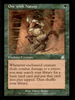 MTG One with Nature LP Light Play Scourge [2646] - Image 1