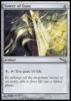 2X TOWER OF EONS - MTG Mirrodin 1XLP AND 1X MP - Image 1