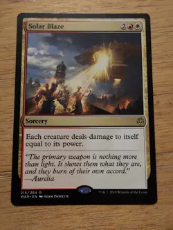 Solar Blaze - War of the Spark Magic the Gathering MTG Single Nice! - Image 1