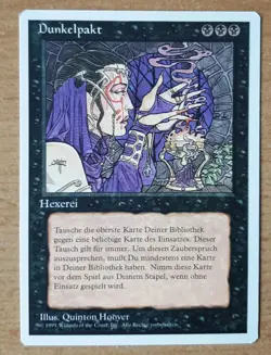 ►DUNKELPAKT ►DEUTSCH UNLIMITIERT 1995 ►NM ►SCHWARZ ►MAGIC THE GATHERING ►MTG - Image 1