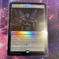 Demonic Counsel (FOIL) x1 - MTG Duskmourn: House of Horror DSK #92 - Image 1