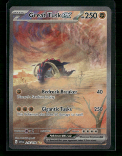 2023 Pokemon Great Tusk ex 246/198 SV01: Scarlet & Violet Base Set Holo NM - Image 1