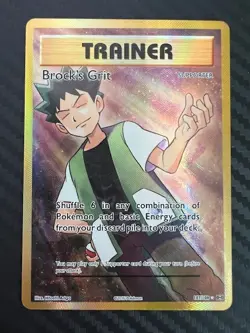 Pokemon TCG Evolutions Brock's Grit Holo 107/108 Full Art Ultra Rare VLP - Image 1