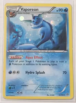 2015 Vaporeon 22/98 XY Ancient Origins Promo Cosmos Foil Holo Tin Pokemon MP - Image 1
