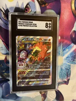 Pokemon Charizard VStar SWSH262 Black Star Promo Ultra Premium Collection SGC 8 - Image 1