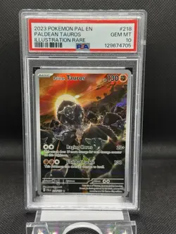 Pokemon TCG Paldean Tauros Scarlet & Violet Paldea Evolved PSA 10 Gem Mint - Image 1