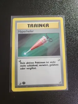 1st Edition Hyperheiler Trainer Base Set 99 Full Heal WOTC Vintage Pokemon - Image 1