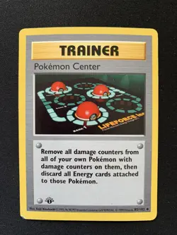Pokemon Card Pokemon Center 1st Edition Base Set 85/102 HP - Image 1