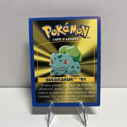 1999 Nintendo Kellogg Canada - Pokemon Game Tip Card - Bulbasaur (01) - Image 2
