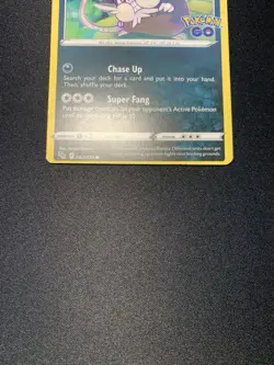 Pokemon Miscut OC Error Go Alolan Raticate 042/078 Common Card NM - Image 4