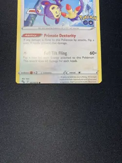Pokemon Miscut OC Error Go Ambipom 057/078 Common Card NM - Image 4