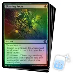 FOIL THIRSTING ROOTS X4 Phyrexia: All Will Be One ONE Magic MTG MINT CARD - Image 1