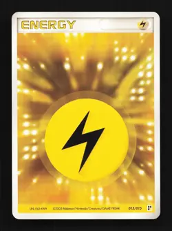 Lightning Energy 015/015 LP Quick Construction Pack Japanese Pokemon Card TCG - Image 1