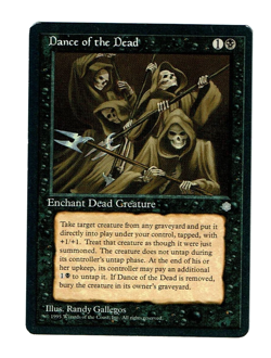 Dance of the Dead (LP) Ice Age MTG Magic the Gathering Black Enchanment Card - Image 1
