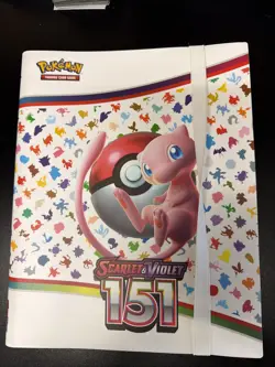 New Pokemon Tcg Card Game Scarlet And Violet 151 MEW BINDER ONLY Empty - Image 1