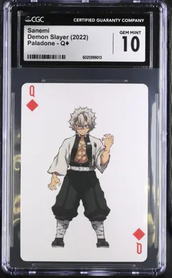 Demon Slayer Playing Card - Sanemi Shinazugawa (Queen of Diamonds) CGC 10 - Image 1