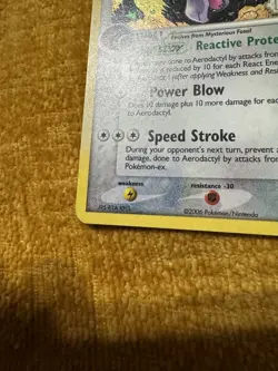 Pokemon Aerodactyl Legend Maker 1/92 Reverse Holo Rare Card Stamped - Image 5