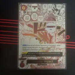 Honesty Impact OP11-018 R Parallel a Fist of Divine Speed One Piece Card - Image 1