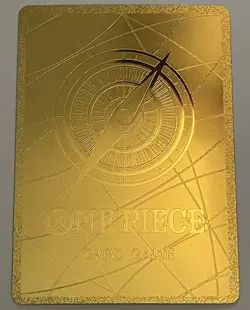 Monkey D Luffy One Piece Anime GOLD FOIL FAN ART Custom Collectible CCG Card - Image 2
