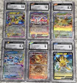 Pokemon Eeveelution Slab Lot Of 6 CGC Graded Cards Sylveon Jolteon Vaporeon - Image 1
