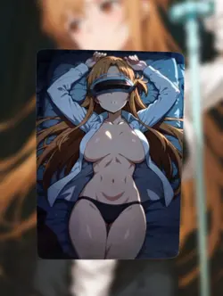 Asuna Yuuki Sword Art Online Anime Waifu Sexy Goddess Doujin Lewd Hentai Card - Image 1