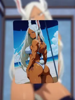 Mirko My Hero Academia Anime Waifu Sexy Goddess Doujin Lewd Hentai Card - Image 1