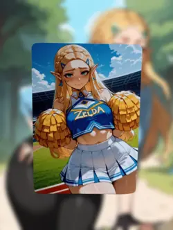 Zelda The Legend Of Zelda Anime Waifu Sexy Goddess Doujin Lewd Hentai Card - Image 1