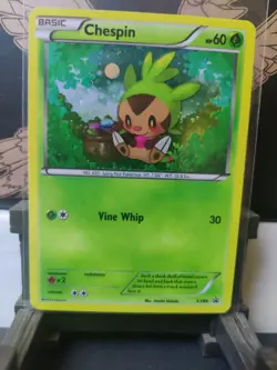Chespin Collector Chest XY88 Holo Promo Card Lightly Played - Image 1