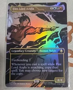 MTG Fire Lord Azula #313 Foil Borderless Avatar: The Last Airbender NM - Image 1