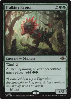 Hulking Raptor R The Lost Caverns of Ixalan # 191 NM Normal - Image 1