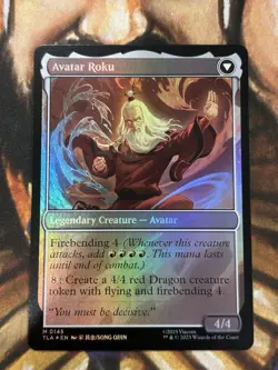FOIL The Legend Of Roku #0145 MTG Avatar Mythic - Pack Fresh NM 🔥 - Image 2