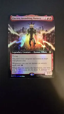 Electro, Assaulting Battery Foil (Extended Art) R Marvel's Spider-Man 260 NM - Image 1