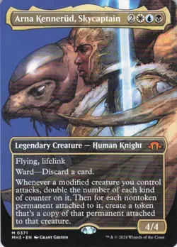 MTG Arna Kennerud, Skycaptain (Borderless) (371) | NM | Modern Horizons 3 {MH3} - Image 1