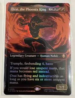 Ozai, the Phoenix King (Borderless) Foil 0335 Avatar (TLA) Magic MTG NM - Image 1