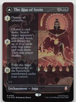 The Rise of Sozin (Borderless) M Foil Avatar: The Last Airbender 356 NM - Image 1