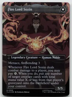 The Rise of Sozin (Borderless) M Foil Avatar: The Last Airbender 356 NM - Image 2