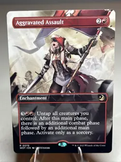 Aggravated Assault (Anime Borderless) Wilds of Eldraine: Enchanting Tales - Image 1
