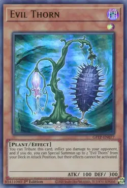 Evil Thorn - GFTP-EN077 - Ultra Rare - 1st Edition - Lightly Played - Image 1