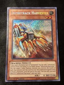 Yugioh! Infinitrack Harvester - INCH-EN001 - Secret Rare - 1st Edition LP - Image 1
