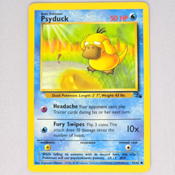 Psyduck 53/62 Fossil Common Vintage Pokemon Card WOTC TCG English LP - Image 1