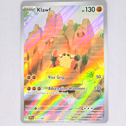 Klawf 217/198 Scarlet & Violet Base Set Illustration Rare Holo Pokemon Card LP - Image 1