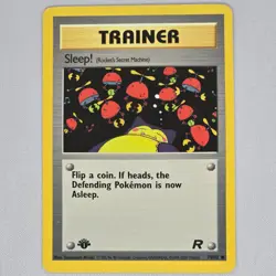 Sleep! 79/82 Team Rocket 1st Edition Common Vintage Pokemon Card WOTC English LP - Image 1
