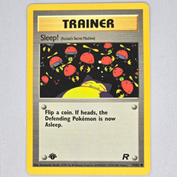 Sleep! 79/82 Team Rocket 1st Edition Common Vintage Pokemon Card WOTC English LP - Image 1