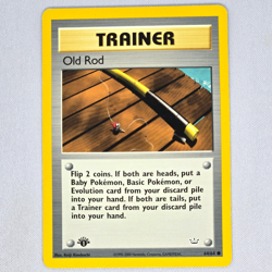 Old Rod 64/64 Neo Revelation 1st Edition Common Vintage Pokemon Card English LP - Image 1