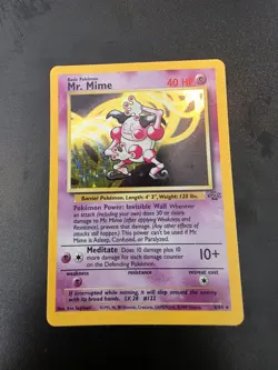 Pokemon Card - TCG Mr. Mime 6/64 Jungle Holo Card Rare - LP/NM - Image 1